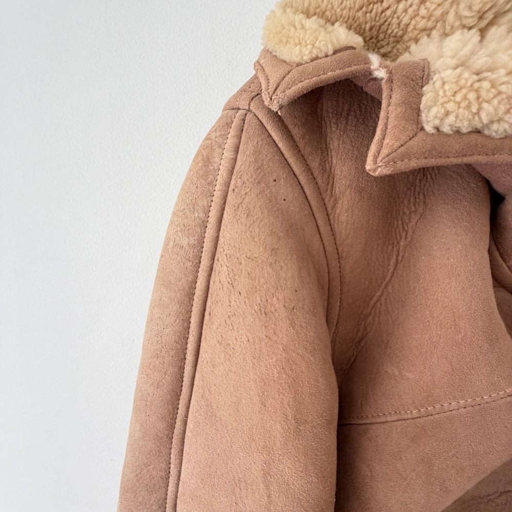 Vintage 70s Norm Thompson Shearling Sheepskin Coat Wo… - Gem